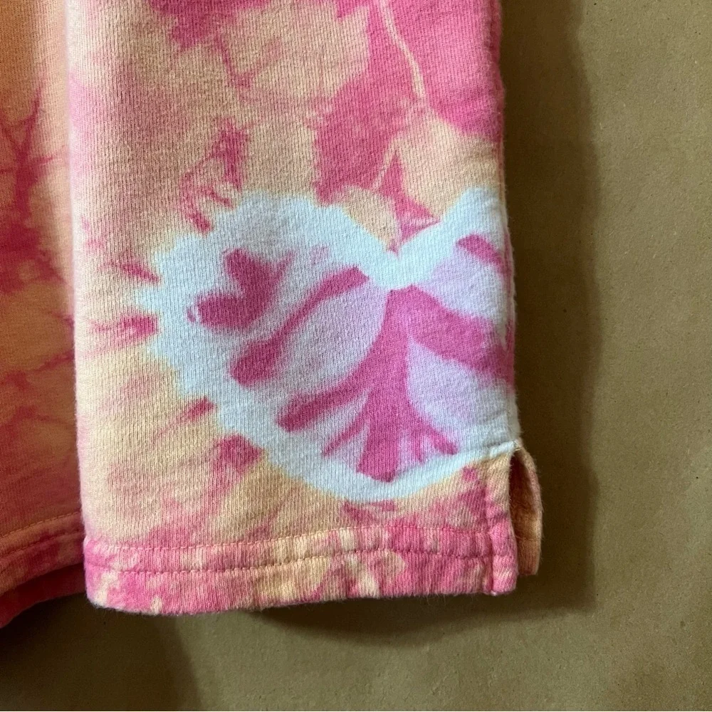 Frankies Bikinis Burl Sweatshort Sherbet Tie Dye High Rise Pull-On Shorts Size M